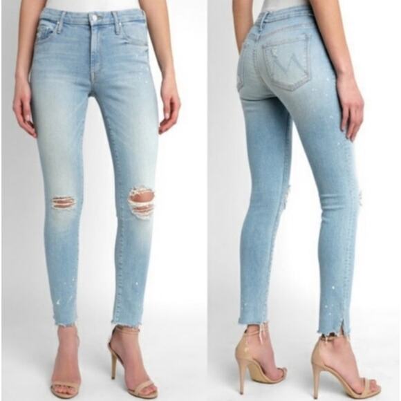 MOTHER Denim - MOTHER The Looker Sacred Slit Ankle Skinny Jeans - Nice Shot